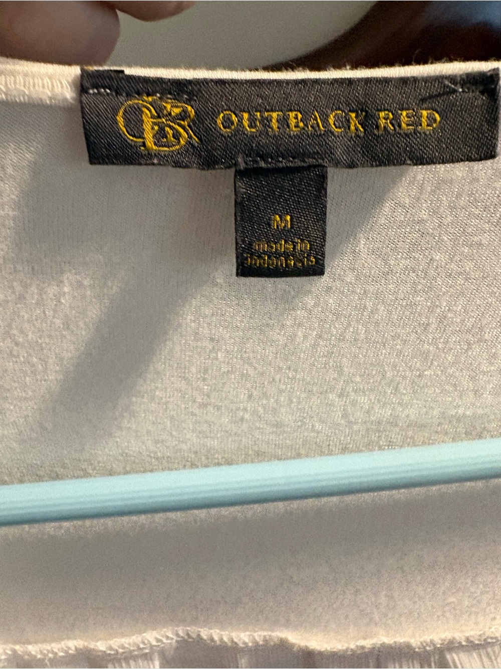 ⭐️⭐️⭐️ 3 items for $25 
Outback Red Women's White Open-Front Draped Robe - Picture 4 of 4
